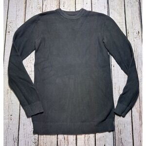 Pact Sweater Mens M Gray Knit Organic‎ Cotton Crewneck Pullover